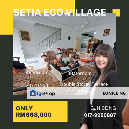 Setia Eco Village - Double Storey Terrace House For Sale, Johor, Gelang Patah