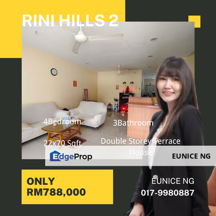 Rini Hills 2, Taman Mutiara Rini - Double Storey Terrace House For Sale, Johor, Skudai