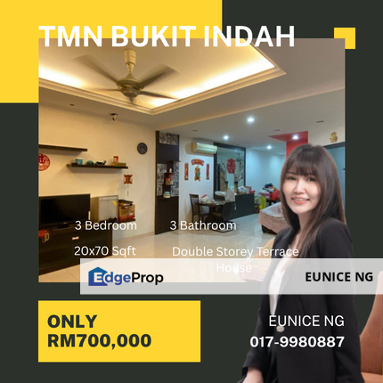 Taman Bukit Indah Double Storey Terrace House (Intermediate), Johor, Johor Bahru