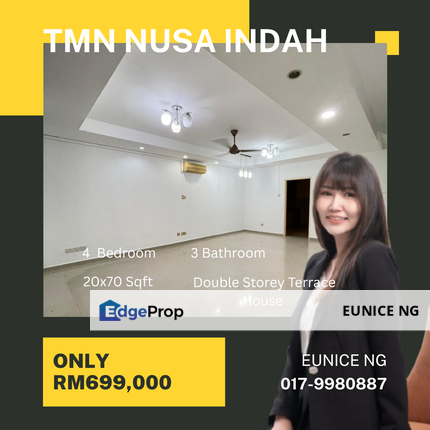 Taman Nusa Indah, Double Storey Terrace House Kitchen Extend, Johor, Nusajaya
