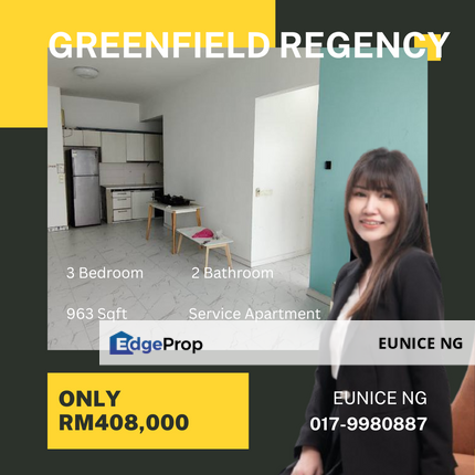 Greenfield Regency - Service Apartment High Floor, Johor, Tampoi
