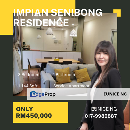 Impian Senibong Residence (Fully Furniture) High Floor, Johor, Permas Jaya/Senibong