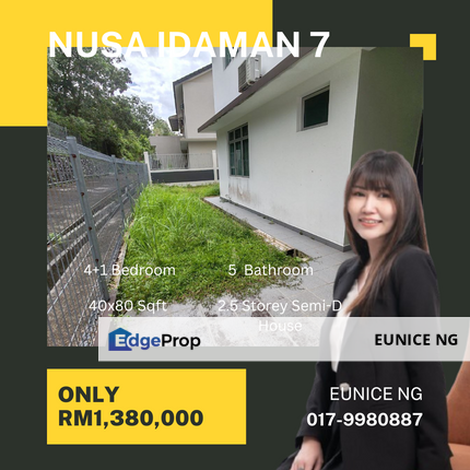 Nusa Idaman 7 - 2.5 Storey Semi-D House (Unblock View), Johor, Nusajaya