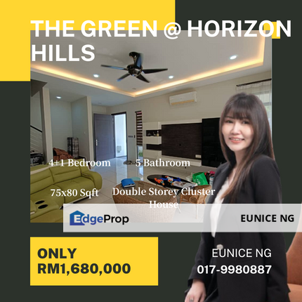 The Green @ Horizon Hills - Double Storey Cluster House, Partial Renovated Unit, Johor, 