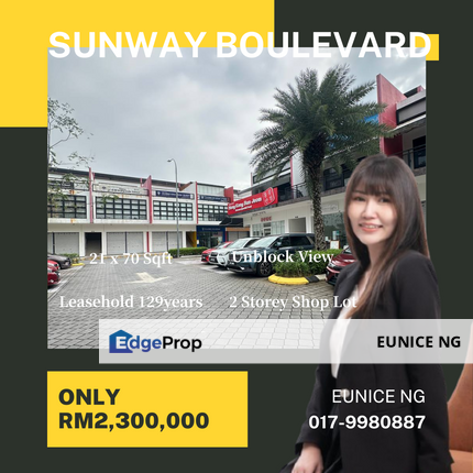 Sunway Emerald Boulevard ( 2 Storey Shop Lot 21 x 70 Sqft ), Johor, 