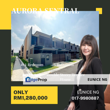 Aurora Sentral @ Iskandar Puteri - Double Storey Terrace House For Sale, Johor, 