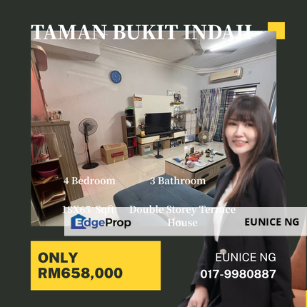 Taman Bukit Indah - Double Storey Terrace House (18x65Sqft Unblock View), Johor, Johor Bahru