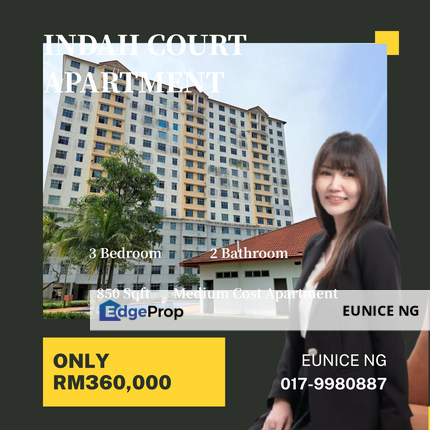 Indah Court Apartment (Bukit Indah) Medium Cost Apatment For Sale, Johor, Bukit Indah