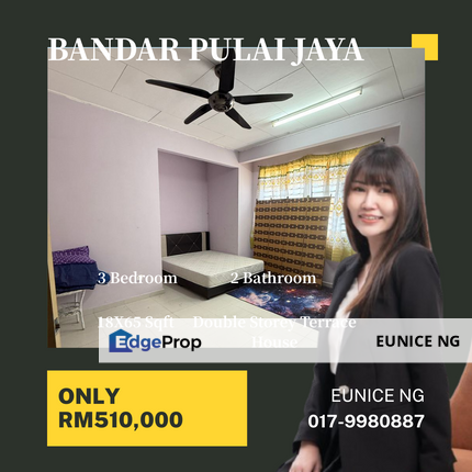 Bandar Pulai Jaya - Double Storey Terrace House 18x65Sqft, Johor, Kangkar Pulai