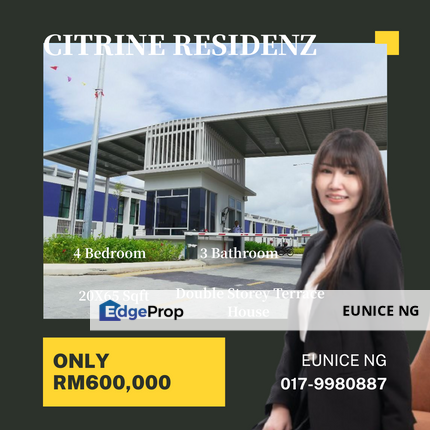 Citrine Residenz @ Bandar Seri Alam (Double Storey Terrace House), Johor, Masai