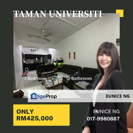 Jalan Penyiaran, Taman Universiti (Single Storey Terrace House), Johor, Skudai