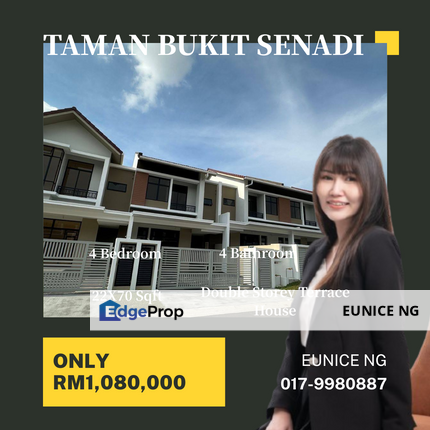 Senadi Hills, Phase 2A Brand New Double Storey Terrace House, Johor, Nusajaya
