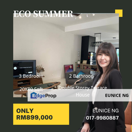 Eco Summer & Double Storey Terrace House (Renovated Unit), Johor, Johor Bahru