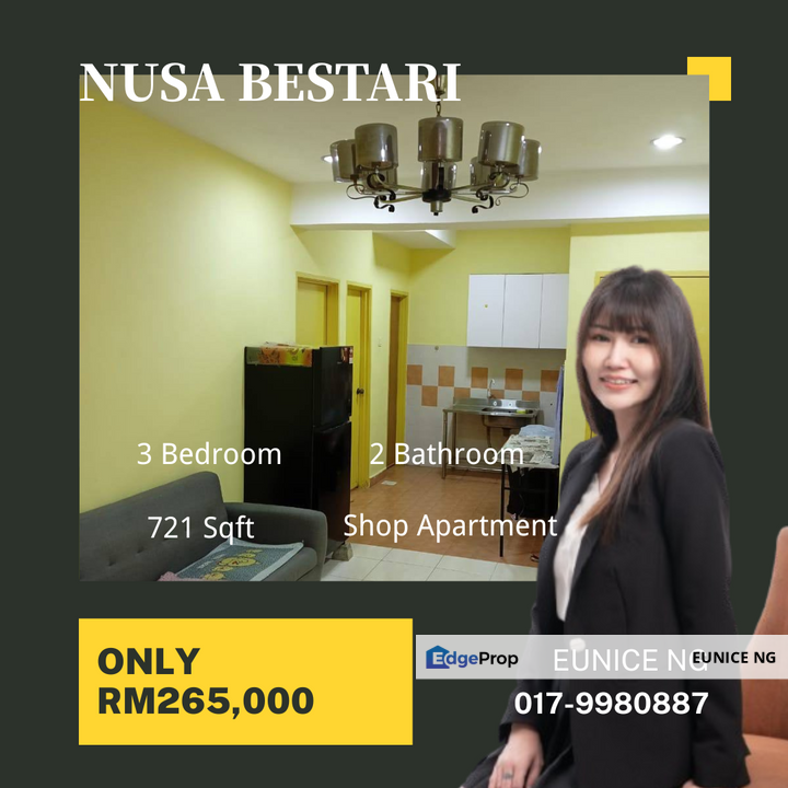 Nusa Bestari Shop Apartment For Sale, Johor, Johor Bahru