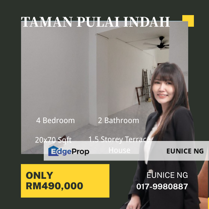 Taman Pulai Indah - 1.5 Storey Terrace For Sale (20x70Sqft), Johor, Kangkar Pulai