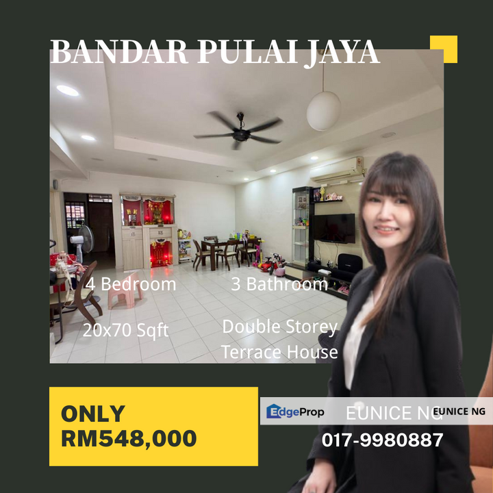 Bandar Pulai Jaya - Double Storey Terrace House (Intermediate), Johor, Kangkar Pulai
