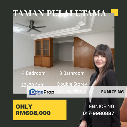 Taman Pulai Utama - (Kitchen Extended) Double Storey Terrace House, Johor, Skudai
