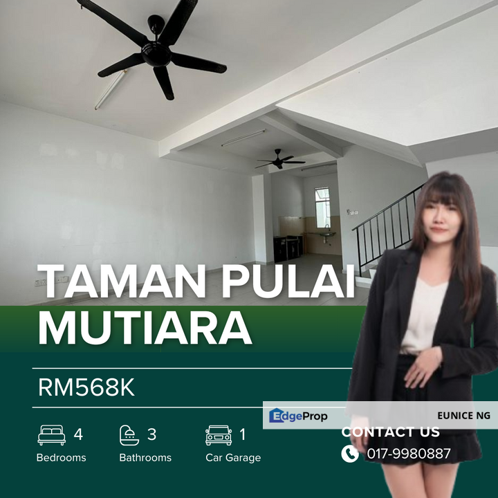 Taman Pulai Mutiara - Double Storey Terrace House (End Lot), Johor, 