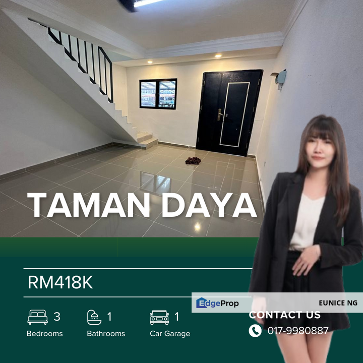 Jalan Rumbia @ Taman Daya (Double Storey Low Cost), Johor, Johor Bahru