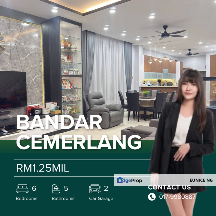 Bandar Cemerlang @ 3 Storey Cluster House, Johor, Ulu Tiram