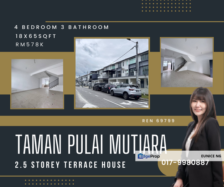Taman Pulai Mutiara (2.5 Storey Terrace House For Sale), Johor, 
