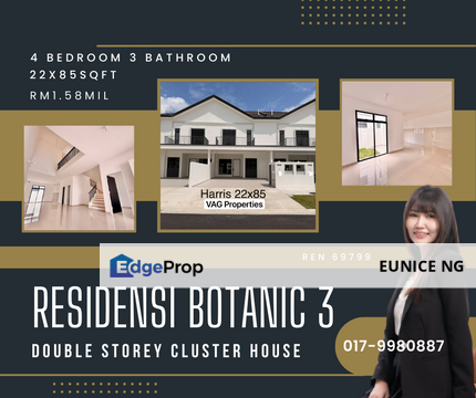 Residensi Botanic 3 - Double Storey Cluster House For Sale, Johor, Nusajaya