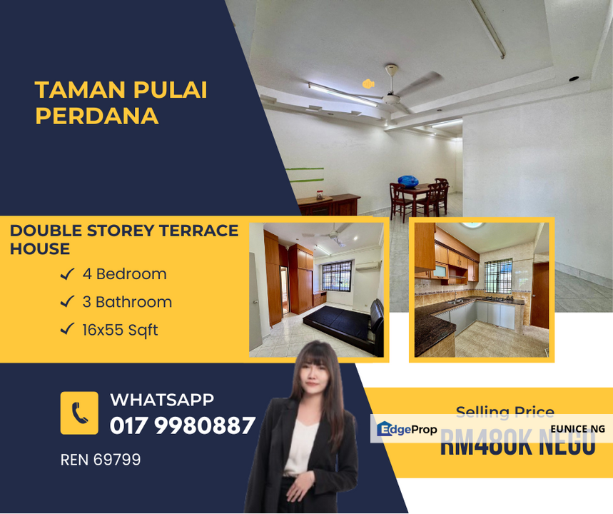 Fully Renovated & Extended (Taman Pulai Perdana) Double Storey Terrace House For Sale, Johor, Skudai