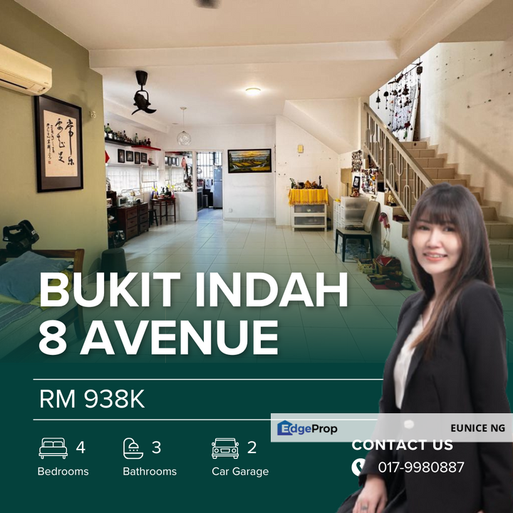 Bukit Indah @ 8 Avenue (End Lot Double Storey Terrace House), Johor, Bukit Indah