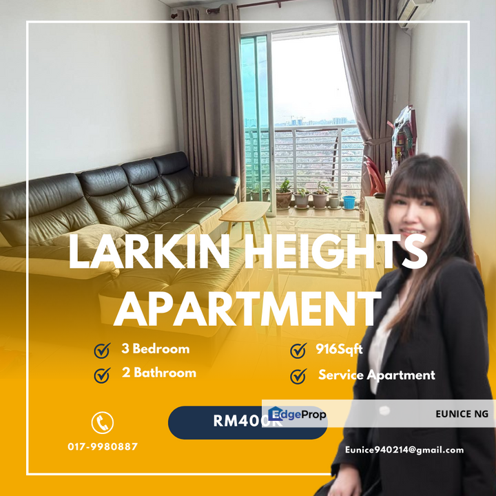 Larkin Heights Apartment @ City view , Johor, Johor Bahru