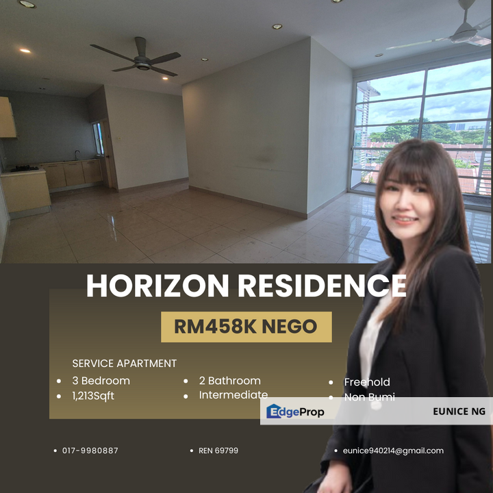 Horizon Residence - 1,213Sqft Service Apartment, Johor, Bukit Indah