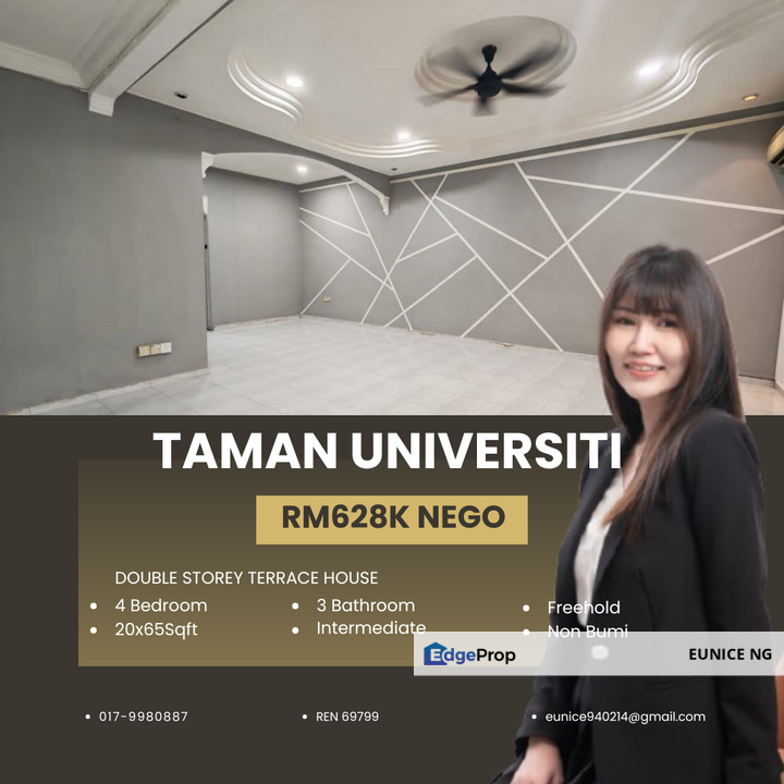 For Sale Jalan Kemajuan @ Taman University 大学城, Johor, Skudai