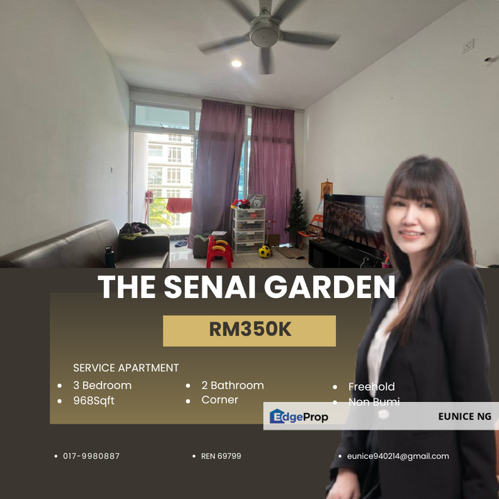 For Sale The Senai Garden (Pangsapuri Impian Senai) , Johor, Senai