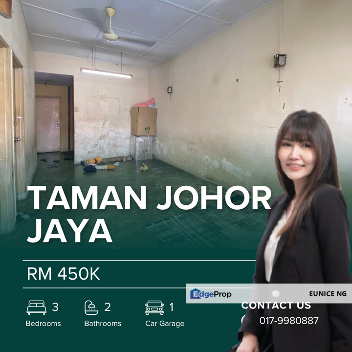 Jalan Anggerik, Taman Johor Jaya - For Sale Single Storey Terrace House ...