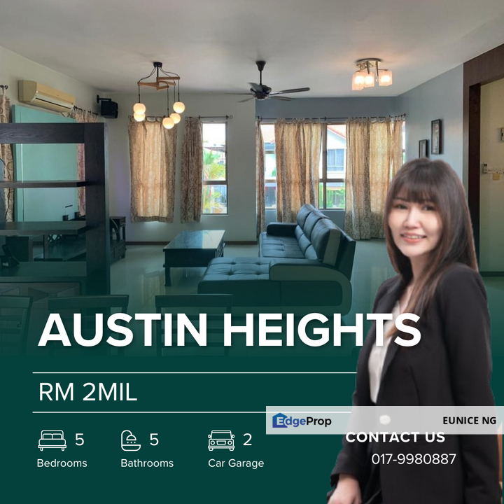 ( Austin Height Bungalow ) For Sale 50x72Sqft, Johor, Johor Bahru