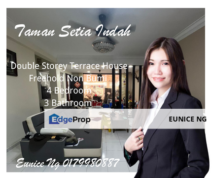 Jalan Setia, Taman Setia Indah, Double Storey Terrace House, Extended Unit, Johor, Johor Bahru