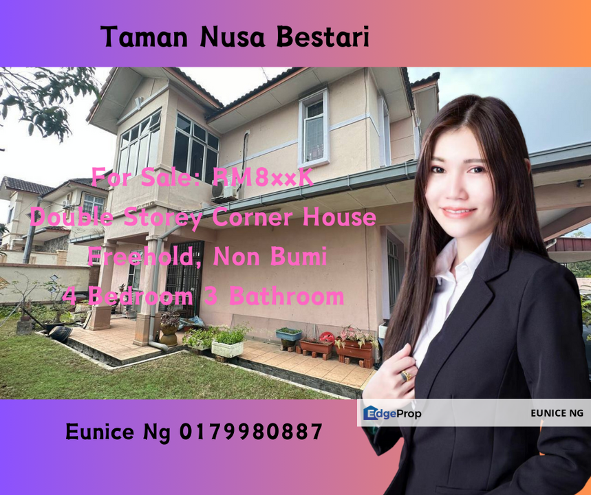 Taman Nusa Bestari, Double Storey Corner House for Sale @RM850,000 By ...