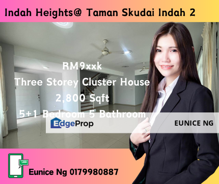  Jalan Keindahan @ Taman Skudai Indah @ Three Storey Cluster House, Johor, Skudai