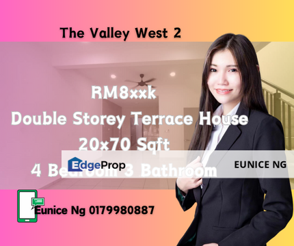 The Valley West 2, Double Storey Terrace House, Johor, Horizon Hills