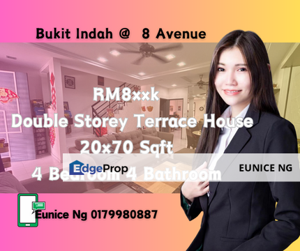 Bukit Indah @  8 Avenue @ Double Storey Terrace House, Johor, Johor Bahru