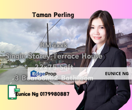 Jalan Simbang, Taman Perling (Single Storey Terrace House) , Johor, Johor Bahru