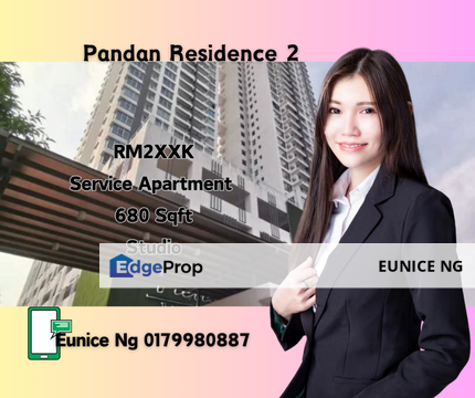 Pandan Residence 2 (1 Bedroom 1 Bathroom), Johor, Johor Bahru