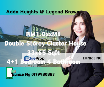 Adda Heights @ Legend Brown (Double Storey Cluster House), Johor, Johor Bahru