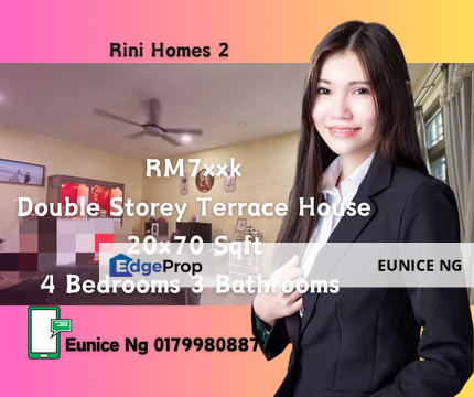 Rini Homes 2 - (Double Storey Terrace House), Johor, Skudai