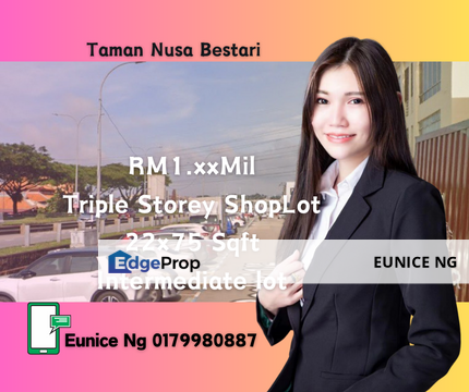 Taman Nusa Bestari - (Triple Storey ShopLot), Johor, 