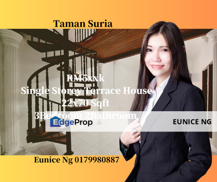 Jalan Murni, Taman Suria - ( Single Storey Terrace House ), Johor, Johor Bahru