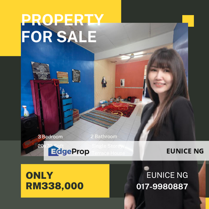 Taman Bintang, Senai, Single Storey Terrace House , Johor, Senai