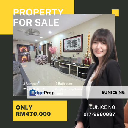 Jalan Meranti, Taman Rinting - ( Single Storey Terrace House ), Johor, Masai