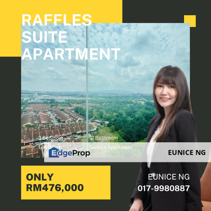 Raffles Suite Apartment @ Corner Unit For Sale, Johor, Skudai