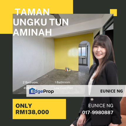 Taman Ungku Tun Aminah Flat @ Level 3 Unit For Sale @ Unblock View, Johor, Johor Bahru