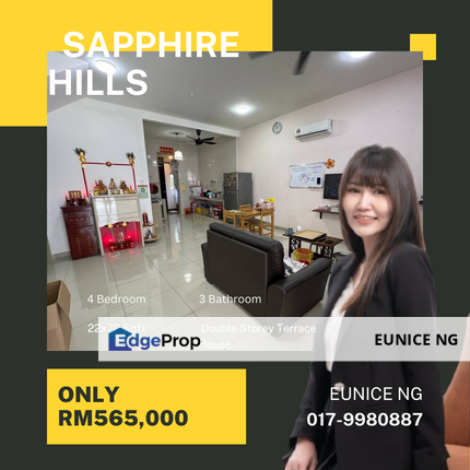 Sapphire Hills, Kangkar Pulai (Double Storey Terrace House), Johor, Johor Bahru